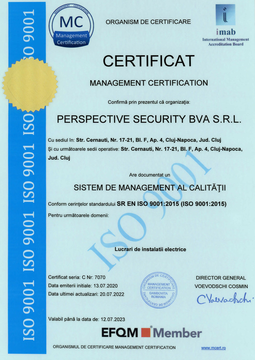 PERSPECTIVE SECURITY BVA 9001